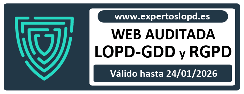 Sello de Web Autitada, expertoslopd